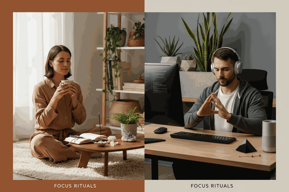 Deep work and space-clearing rituals for productivity in knowledge workers